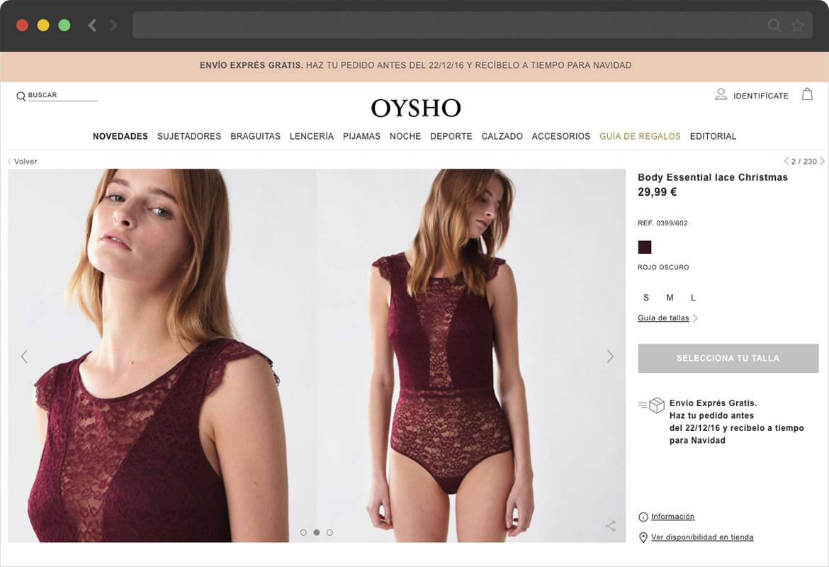 TIENDA ONLINE DE OYSHO - five blue