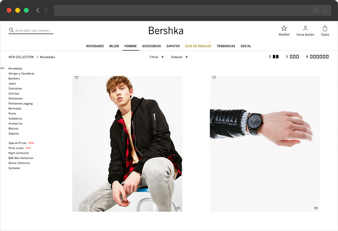 ONLINE DE BERSHKA - five is